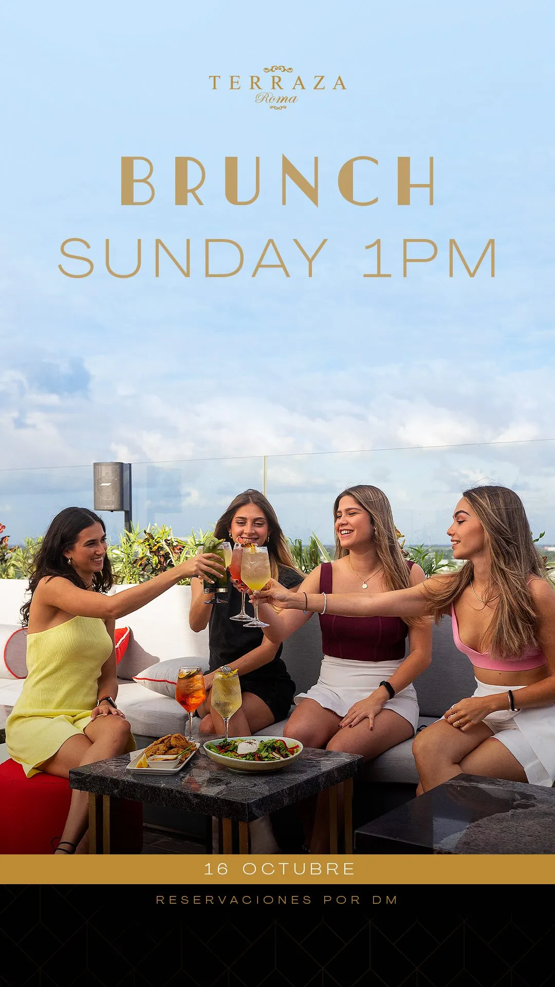 Historia para redes: brunch de domingo en Terraza Roma