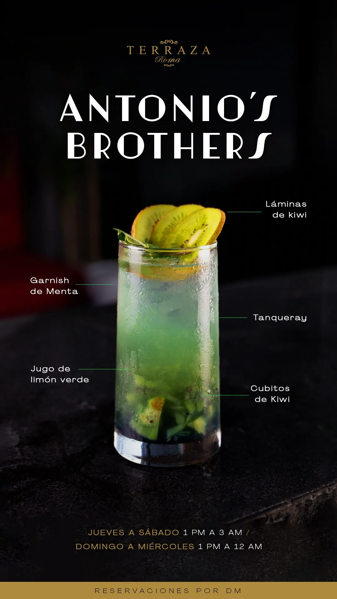Historia para redes: coctel Antonio’s Brothers